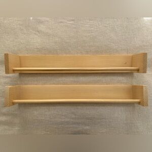 24” Nursery/Toddler Wood Floating Bookshelves . a set of 2